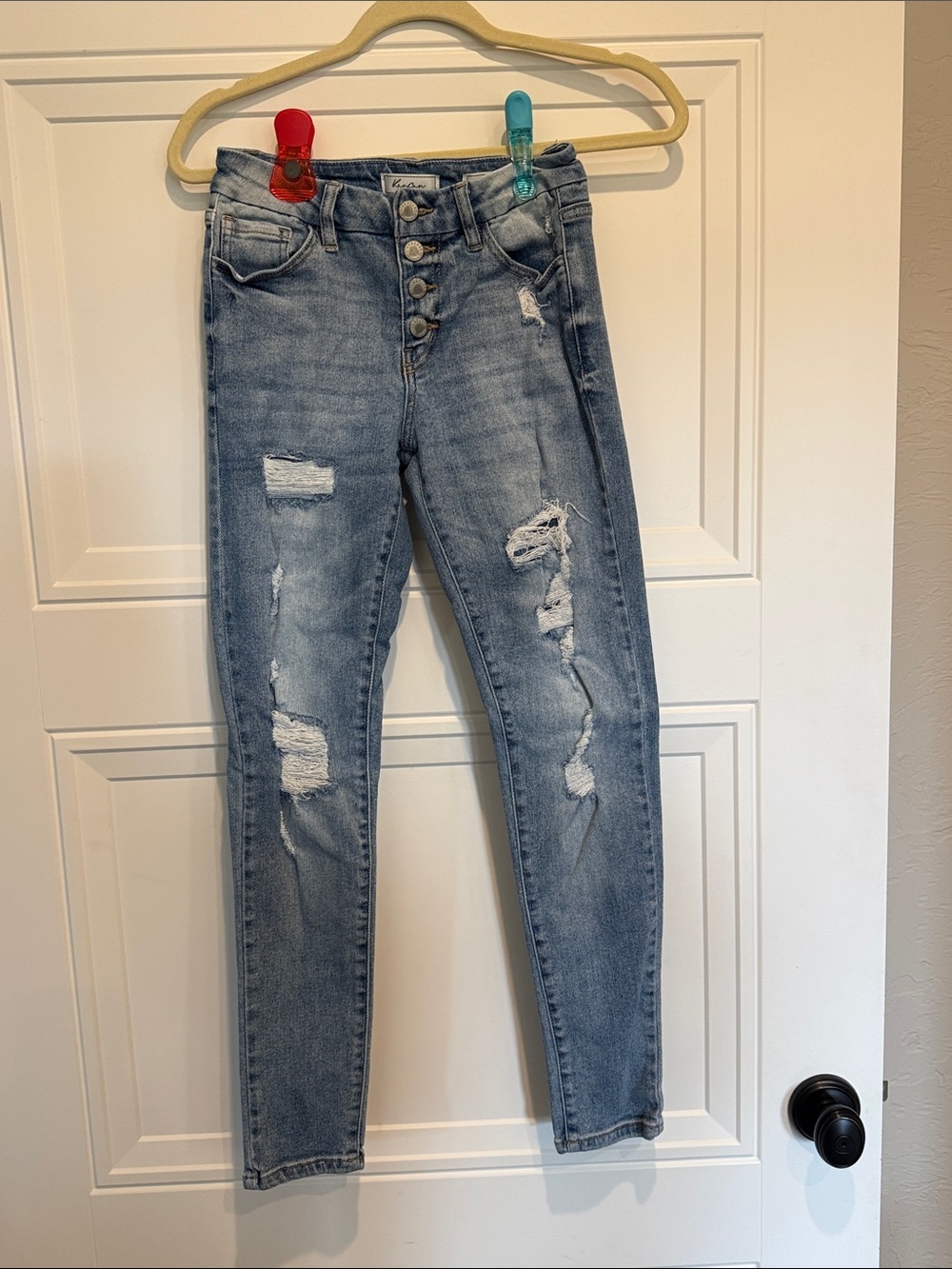 KanCan Light Blue Distressed Skinny Jeans